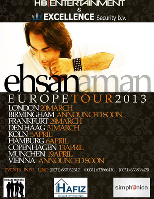 Ehsan Aman Europe Tour 2013
