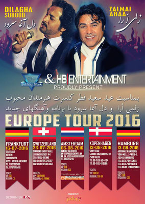 Europe Tour Zalmai Araa & Dilagha Surood 2016