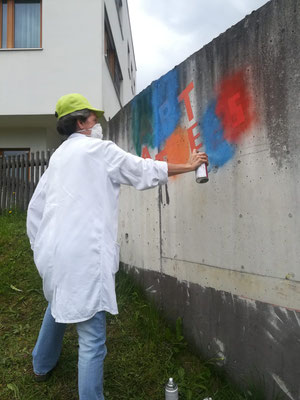 Projekt "Kunst mit Abstand" Holzkirchen Bahnhof, Beginn 20.06.20