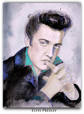 elvis presley kunst Portrait gemalt