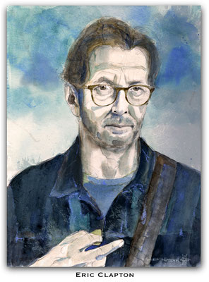 Eric Clapton Portrait gemalt