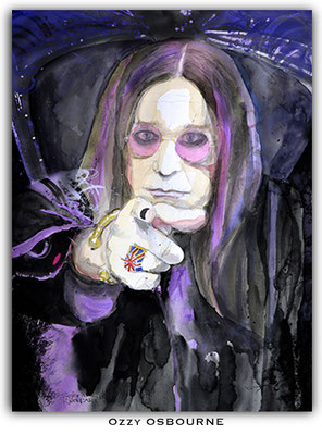Ozzy Osbourne Portrait gemalt