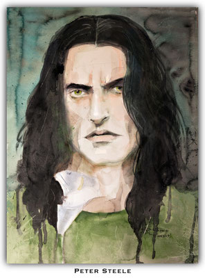 Peter Steele Portrait gemalt