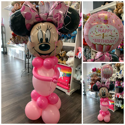 Minnie Maus Figur Preis: 26,00€ + Folienballon 7,00€ Bitte bestellen Sie min.2-3 Tage im Voraus. 