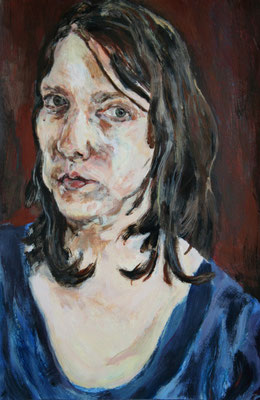 autoportrait - acrylique sur papier - 65 x 50 cm - 2012