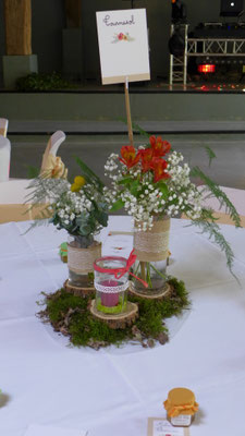 Centres De Tables Le Clos Des Roses Fleuriste Pres De Saumur