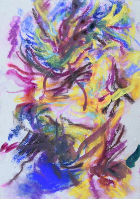 Saturations 9/12 [Oil and soft pastel on cardboard, 28x20cm, 2025]