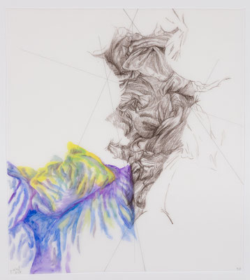 58 [Oil on tracing paper, Conte, Pencil, 355x314mm, 2018]