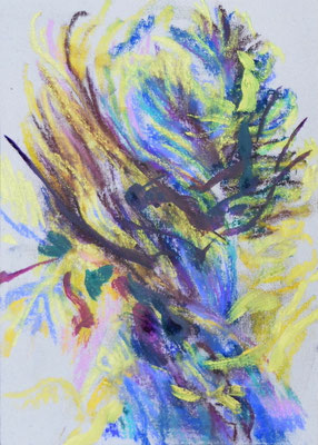 Saturations 10/12 [Oil and soft pastel on cardboard, 28x20cm, 2025]