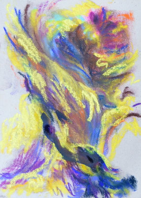 Saturations 11/12 [Oil and soft pastel on cardboard, 28x20cm, 2025]