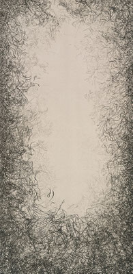 Impermanence  [Sumi-ink on canvas 300x150cm 2023]