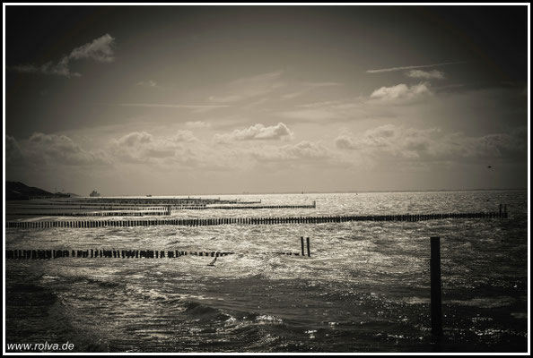 Brandung # Meer # Schwarz Weiss