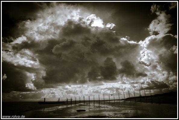 De Cocksdorp#Texel#sw#Wolken#Sturm
