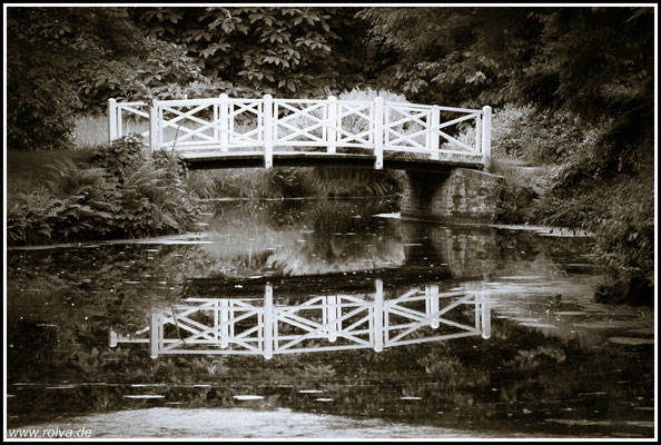 Brücke # Schwarz Weiss # Schloßpark Ostfriesland