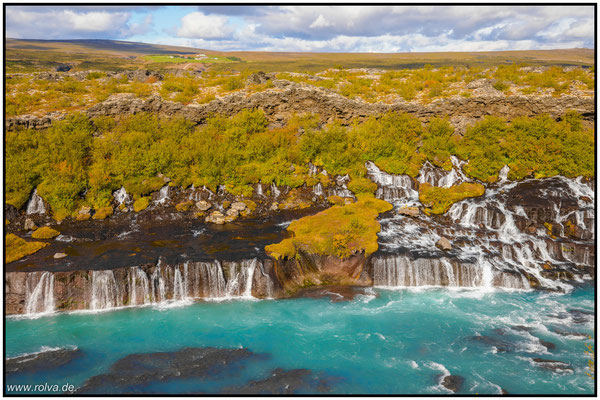 Island#Hraunfossar#Wasserfall