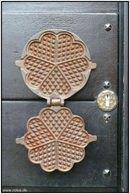 Basteltipp Haustür#Türgriff#Waffeleisen mal anders#Sonderbares