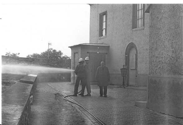 Feuerwehrübung in der Kirche