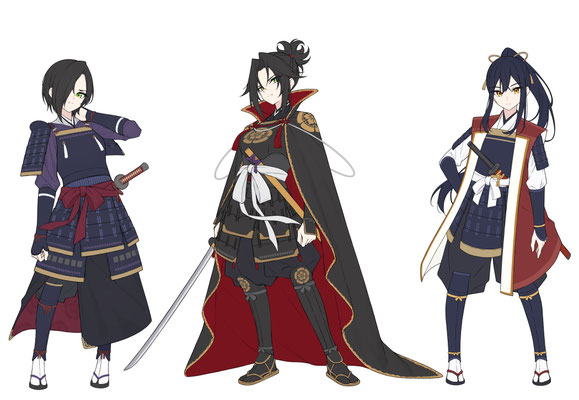 2025/03　ボイスドラマ作品「戦国繚乱美少女伝」　キャラクターデザイン