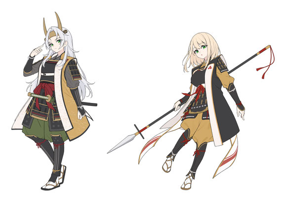 2025/03　ボイスドラマ作品「戦国繚乱美少女伝」　キャラクターデザイン