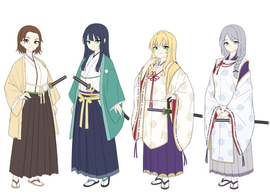 2024/02　ボイスドラマ作品「幕末動乱美少女伝」　キャラクターデザイン
