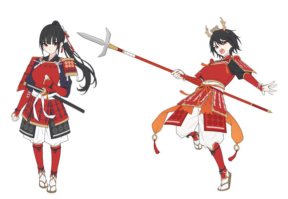 2025/03　ボイスドラマ作品「戦国繚乱美少女伝」　キャラクターデザイン
