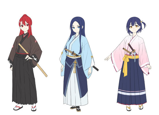 2024/02　ボイスドラマ作品「幕末動乱美少女伝」　キャラクターデザイン