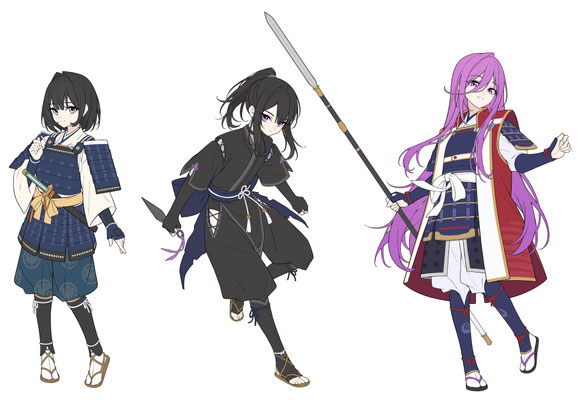 2025/03　ボイスドラマ作品「戦国繚乱美少女伝」　キャラクターデザイン
