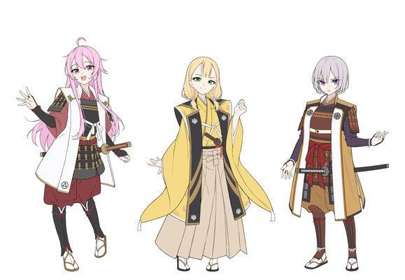 2025/03　ボイスドラマ作品「戦国繚乱美少女伝」　キャラクターデザイン