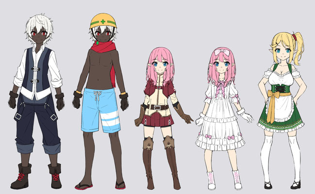 2020/10　PASH!ブックス様「掲示板の皆さま助けてください」キャラクターデザイン