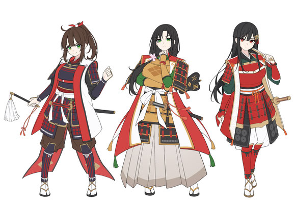 2025/03　ボイスドラマ作品「戦国繚乱美少女伝」　キャラクターデザイン