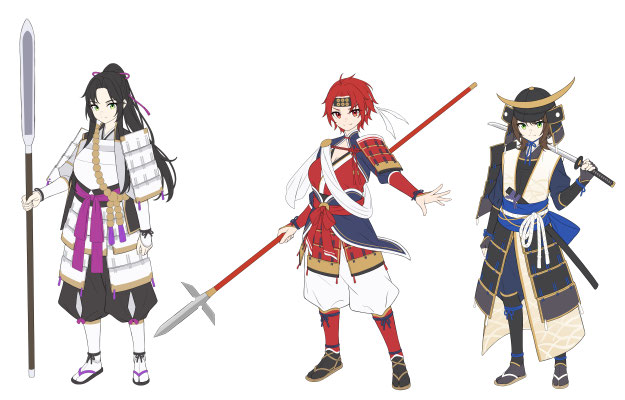 2024/02　ボイスドラマ作品「幕末動乱美少女伝」　キャラクターデザイン