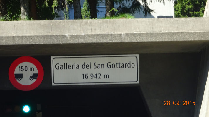 San Gottardo - fast 17 km lang der Tunnel