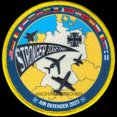 Air Defender 2023, initial version, NATO Exercise Stronger Together Patch  #airdefender #patch