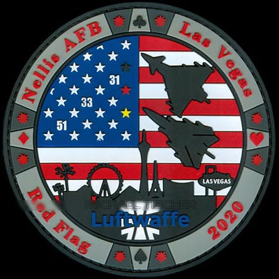 Red Flag 2020 TLG 31 / 33 /51 rubber #patch #TaktLwG33 #taktlwg33 #patch #abzeichen #geschwader #tornado #pa200 #büchel