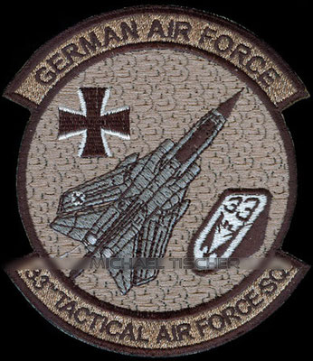 Taktisches Luftwaffengeschwader 33, Büchel, German Air Force - 33rd tactical Fighter Sq @added 03/2017 (grey version) #patch #TaktLwG33