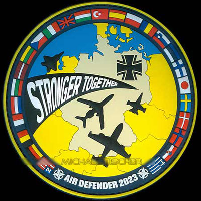 Air Defender 2023, PVC,  NATO Exercise Stronger Together Patch  #airdefender #patch