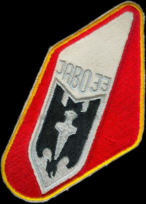 Jagdbombergeschwader 33, Büchel, 1. Fliegende Staffel , F-104, (red / grey) JABO 33 Patch