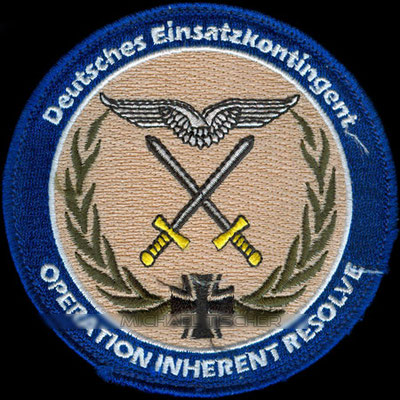 Operation Inherent Resolve, Deutsches Einsatzkontingent, Luftwaffe-Schwinge & Schwert. Patch @2018