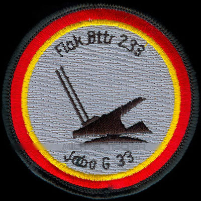 #Jagdbombergeschwader 33, Büchel, #FlakBttr 233, #Flugabwehrkanonenbatterie, JaboG 33. Fliegerhorstgruppe #patch
