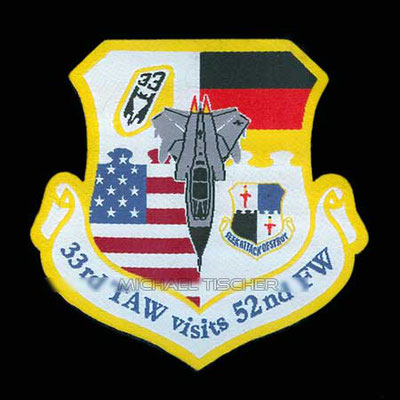 33rd TAW visits 53nd FW 2023 patch Deploment May - June 23 #52fighterwing #spangdahlem #patch #taktlwg33