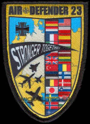 Air Defender 2023, updated flags,  NATO Exercise Stronger Together Patch #airdefender #patch