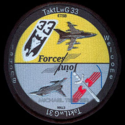 TaktLwG 33, Nörvenich, Tornado, Patch, Büchel, JaboG 33, ETSB, Luftwaffe, Eurofighter, Joint Forces,