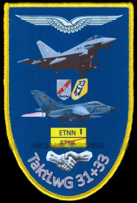 TaktLwG 33, 332, Tornado, Patch, Büchel, JaboG 33, ETSB, NRF, Strike, Steadfast Noon, Patch, Abzeichen