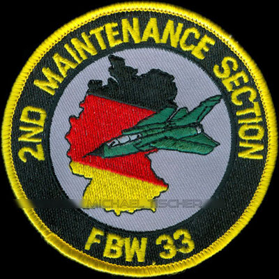 Jagdbombergeschwader 33, Büchel, 2. Wartungszug, FBW 33, 2nd Maintenance Section
