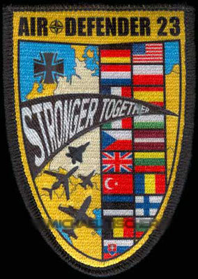 Air Defender 2023 NATO Exercise  Stronger Together Patch #airdefender #patch