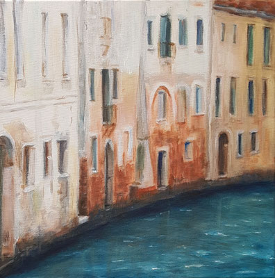 Spaziergang durch Venedig 8, Acryl auf Leinwand, 40 x 40 cm, 2016/2017