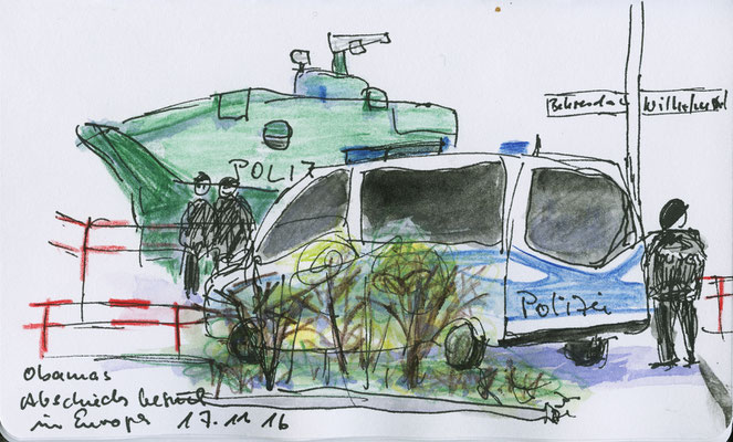 Berlin-Fahrt, Obamas Abschied, 2016