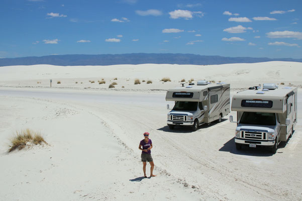 Wirklich weiss der Sand im White Sands National Park