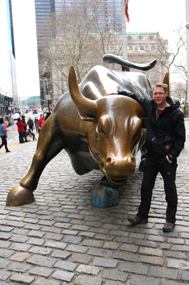Philippe unter Kollegen an der Wall Street (mein SMI-Tipp liegt bei 9050 Punkten per Ende 2016)