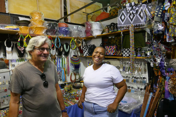Afrikanische Marktstände in Johannesburg